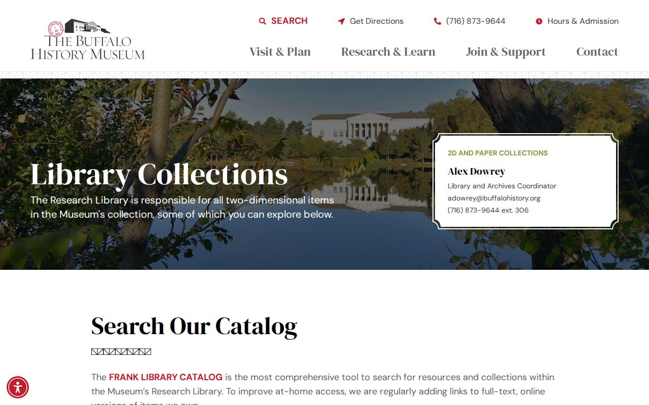 Amherst city directory research at the Buffalo History Museum library