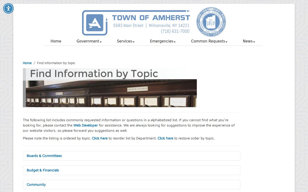 Amherst neighbors community topics source